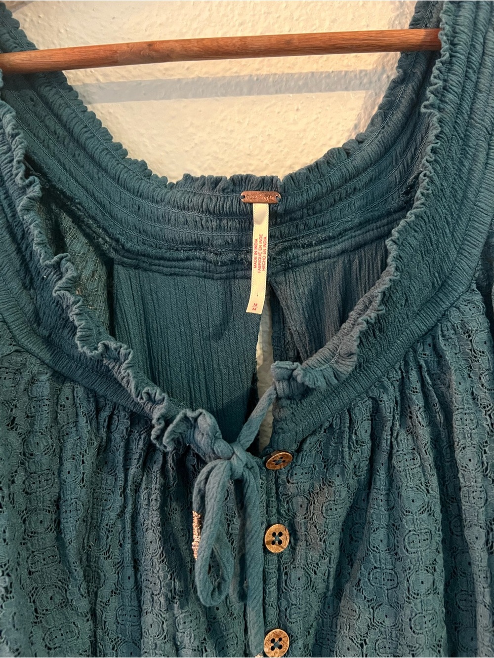 Free People Forest Green Tiered Maxi Dress - Picture 6 of 16